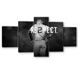 5 Piece Derek Jeter Respect Tribute Canvas Wall Art