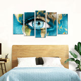 5 Piece Eye of the World Canvas Wall Art