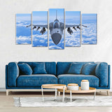 5 Piece F16 Fighting Falcon Canvas Wall Art