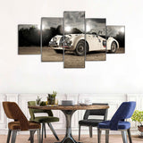 5 Piece Jaguar XK120 Roadster Canvas Wall Art