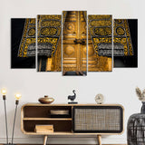 5 Piece Kaaba in Mecca Canvas Wall Art