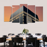 5-Panel Kaaba Canvas Wall Art