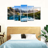 Moraine Lake in the Canadian Rockies Canvas Wall Art