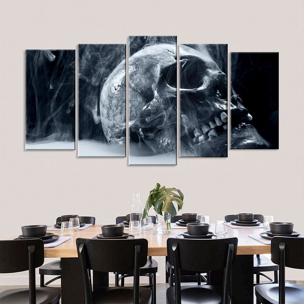 5-Piece Scary Skull Canvas Wall Art