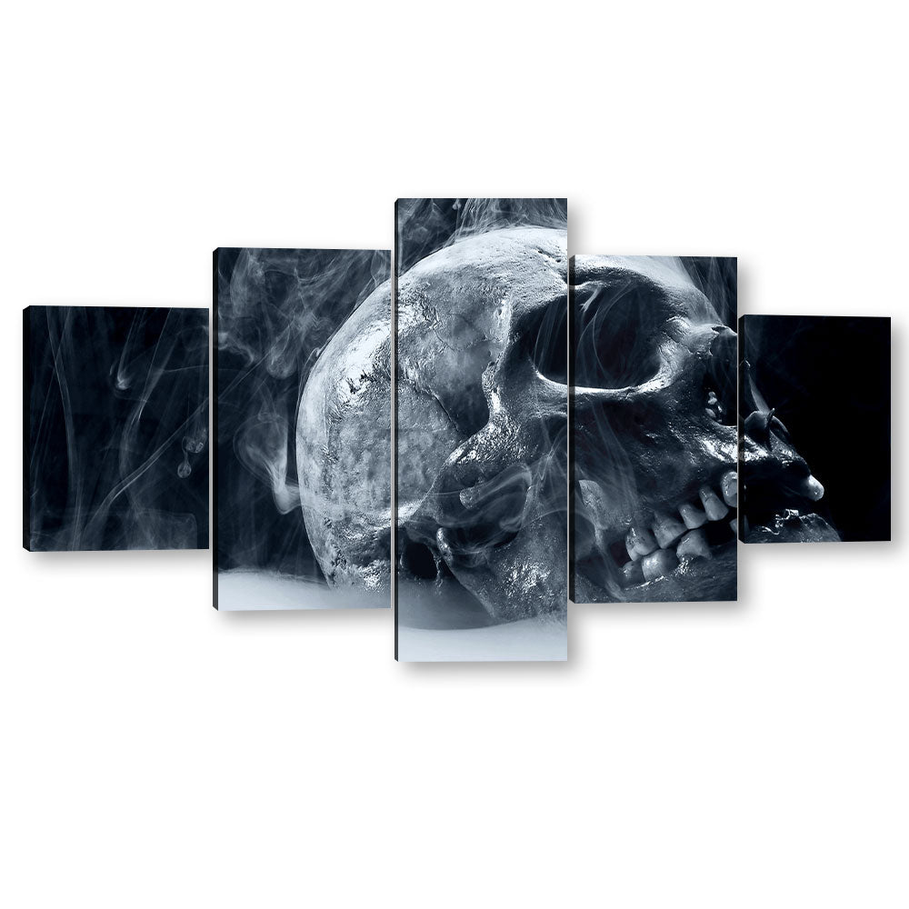 5-Piece Scary Skull Canvas Wall Art