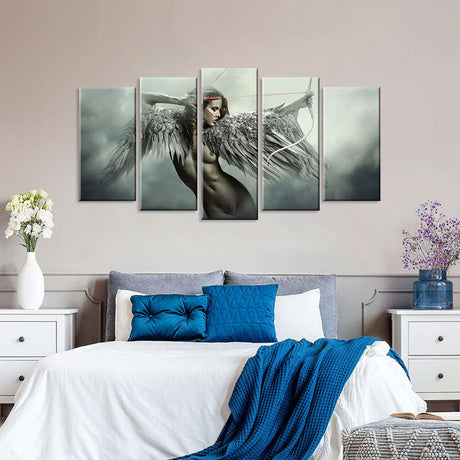 5-Piece Sensual Angelic Fantasy Canvas Wall Art