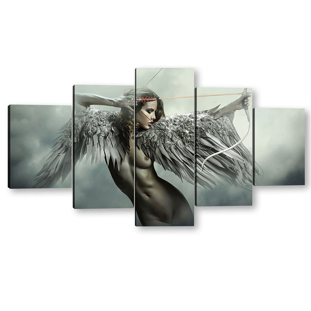 5-Piece Sensual Angelic Fantasy Canvas Wall Art