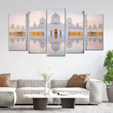 5-Piece Sheikh Zayed Grand Mosque Canvas Wall Art