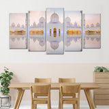 5-Piece Sheikh Zayed Grand Mosque Canvas Wall Art