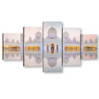 5-Piece Sheikh Zayed Grand Mosque Canvas Wall Art