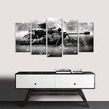 5 Piece Sniper in Position Canvas Wall Art