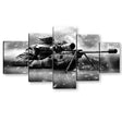 5 Piece Sniper in Position Canvas Wall Art