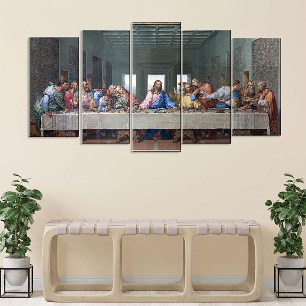 The Last Supper 5-Piece Canvas Wall Art