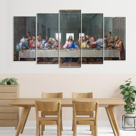 The Last Supper 5-Piece Canvas Wall Art