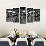  5 Piece Underground Gym Canvas Wall Art 