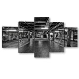  5 Piece Underground Gym Canvas Wall Art 