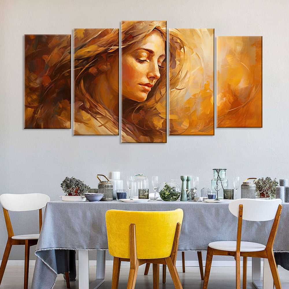 Abstract Portrait Canvas Wall Art