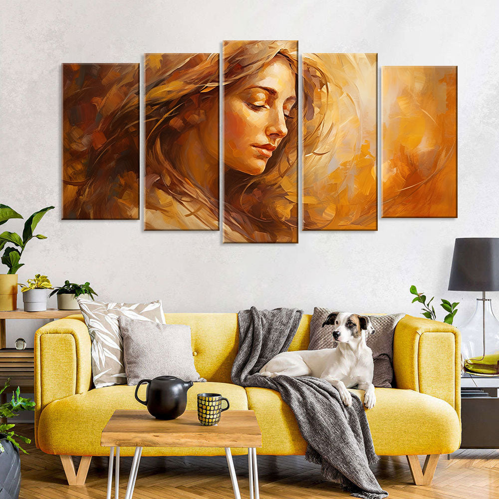 Abstract Portrait Canvas Wall Art