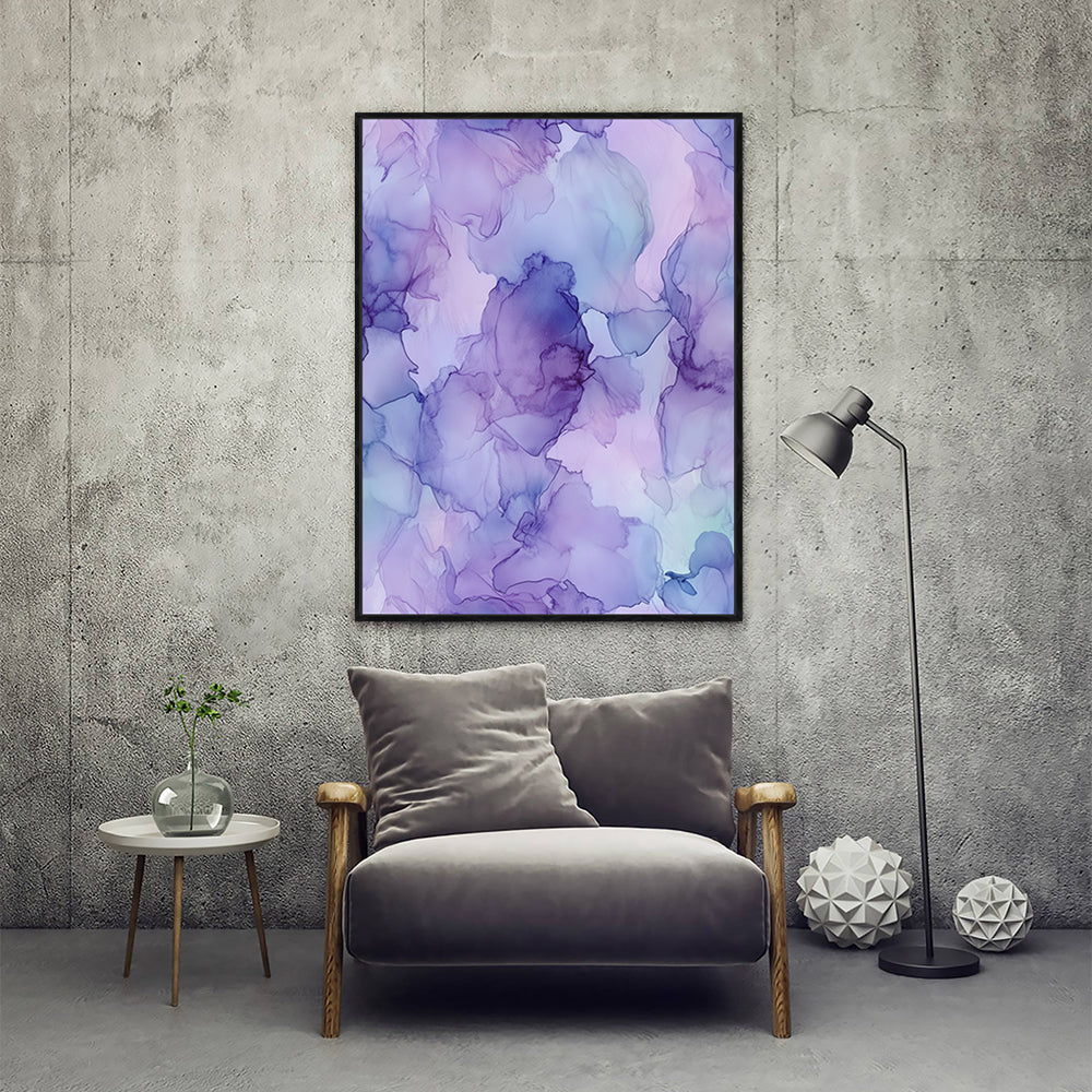 Purple Haze Canvas Wall Art - A Touch Of Modern Elegance