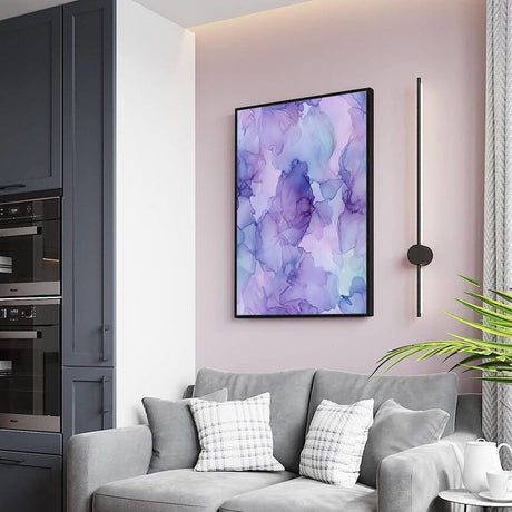 Purple Haze Canvas Wall Art - A Touch Of Modern Elegance