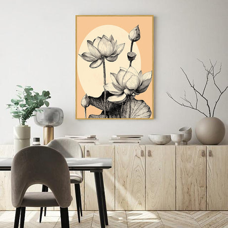 Lotus Bloom Canvas Wall Art