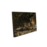 Majestic Lion Family Canvas Wall Art