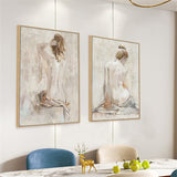 Elegant Nude Sketch Canvas Wall Art