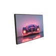 Futuristic Neon Car Canvas Wall Art