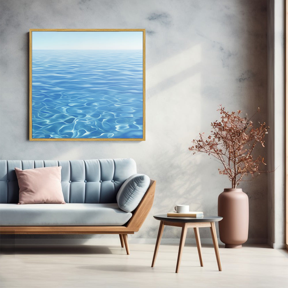 Endless Blue Serenity – Ocean Water Canvas Wall Art