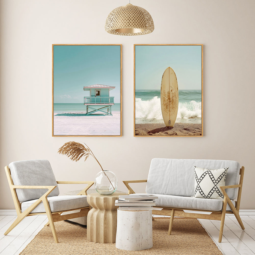 Coastal Surf Canvas Wall Art