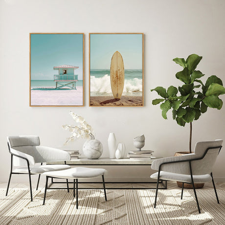 Coastal Surf Canvas Wall Art