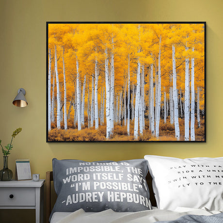  Golden Aspen Forest Canvas Wall Art