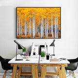  Golden Aspen Forest Canvas Wall Art