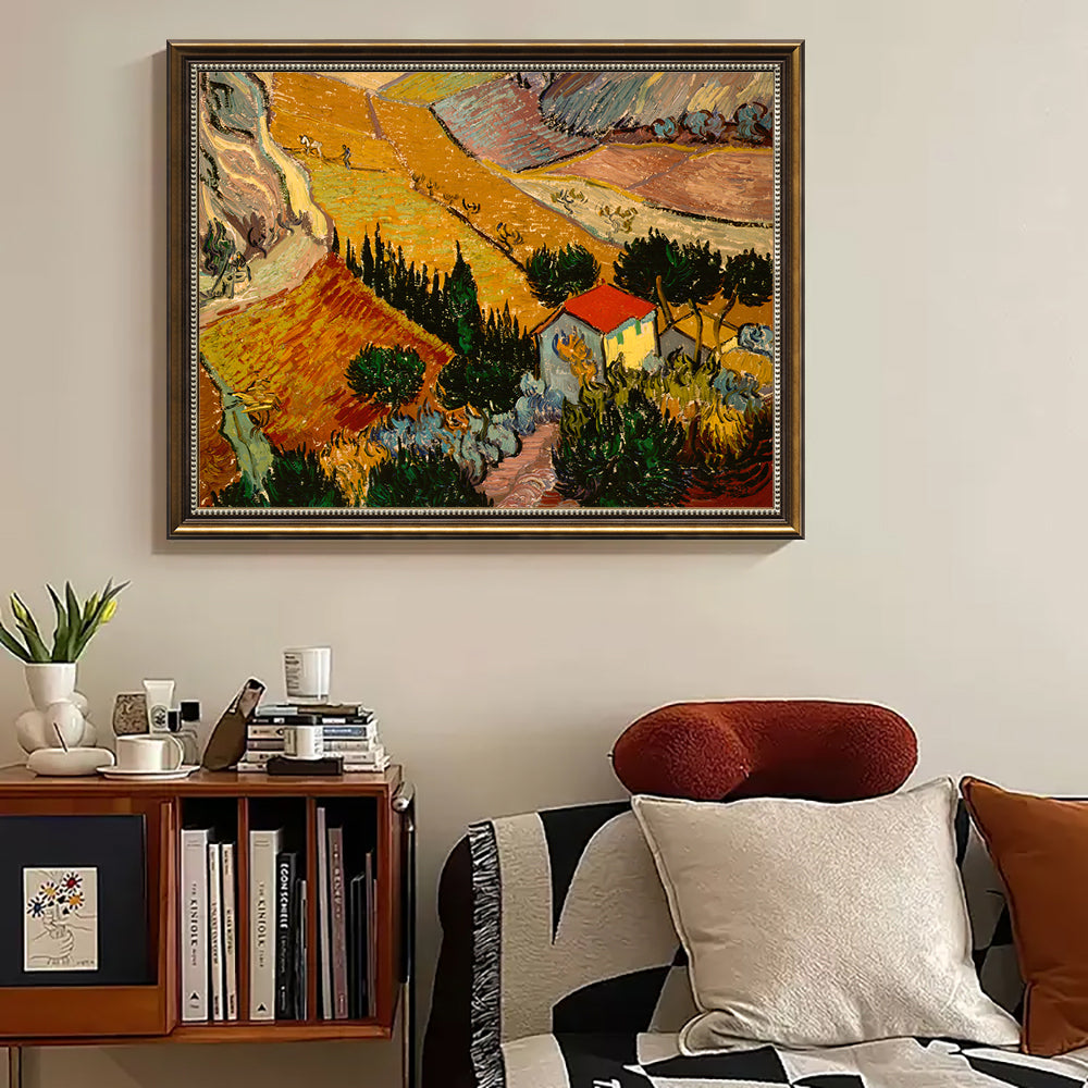 Vincent Van Gogh’s Countryside Harvest - A Rustic Masterpiece Canvas Wall Art