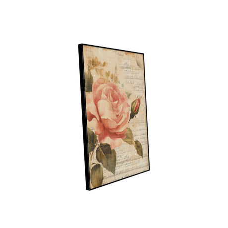 Vintage Rose Canvas Wall Art - Classic Elegance For Your Space