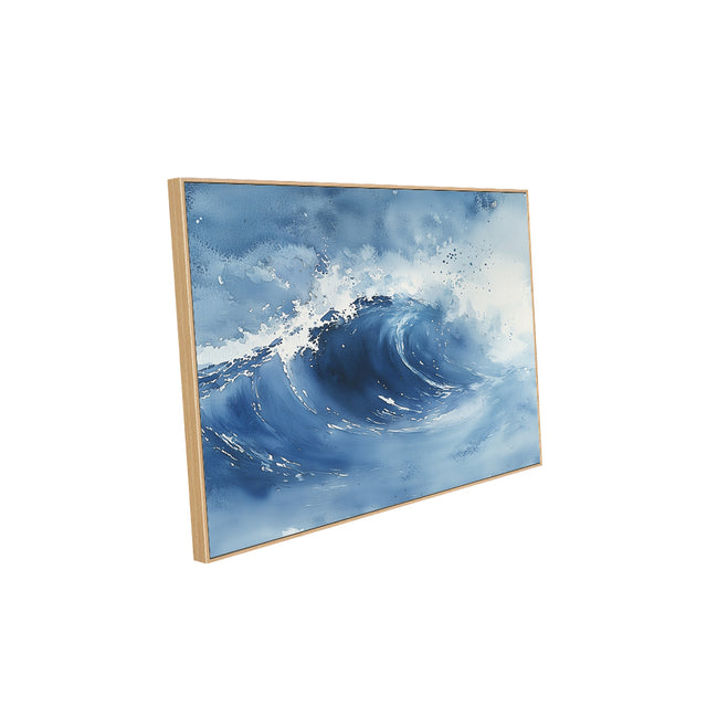 Ocean Wave Energy – Blue Sea Canvas Wall Art