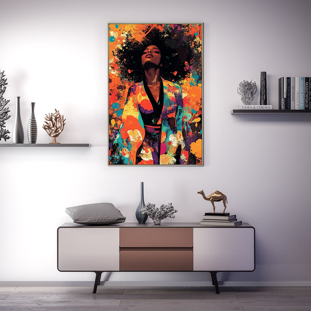 Celebration Of Colors and Expression Vivid Canvas Wall Art