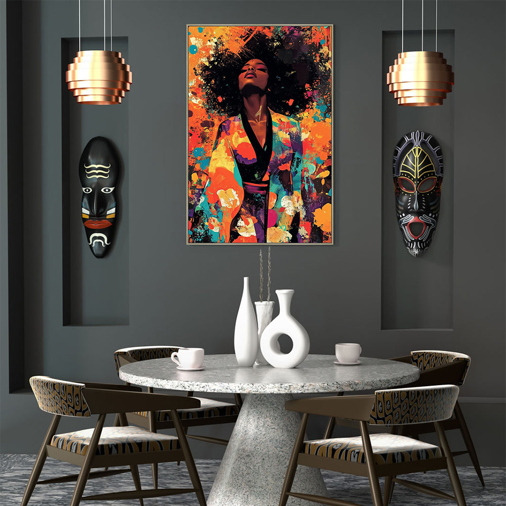 Celebration Of Colors and Expression Vivid Canvas Wall Art