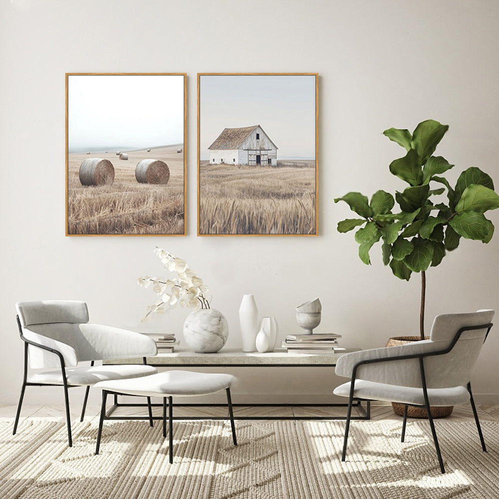 Rustic Farmhouse Canvas Wall Art Set