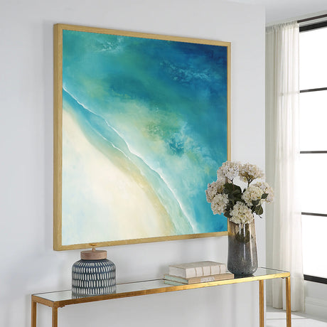 Coastal Serenity – Ocean Shoreline Canvas Wall Art