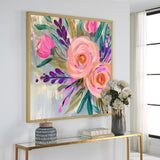 Vibrant Floral Canvas Wall Art