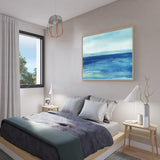 Tranquil Ocean Horizon – Serene Blue Seascape Canvas Wall Art