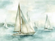 Elegant Sailboats Nautical Watercolor Decor - Canvas Wall Art