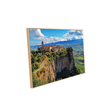 Majestic Cliffside Village Canvas Wall Art