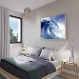 Ocean Wave Energy – Watercolor Canvas Wall Art