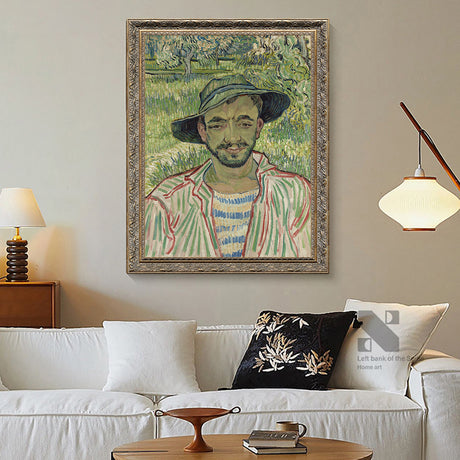 The Smiling Farmer - Inspired By Van Gogh Canvas Wall Art