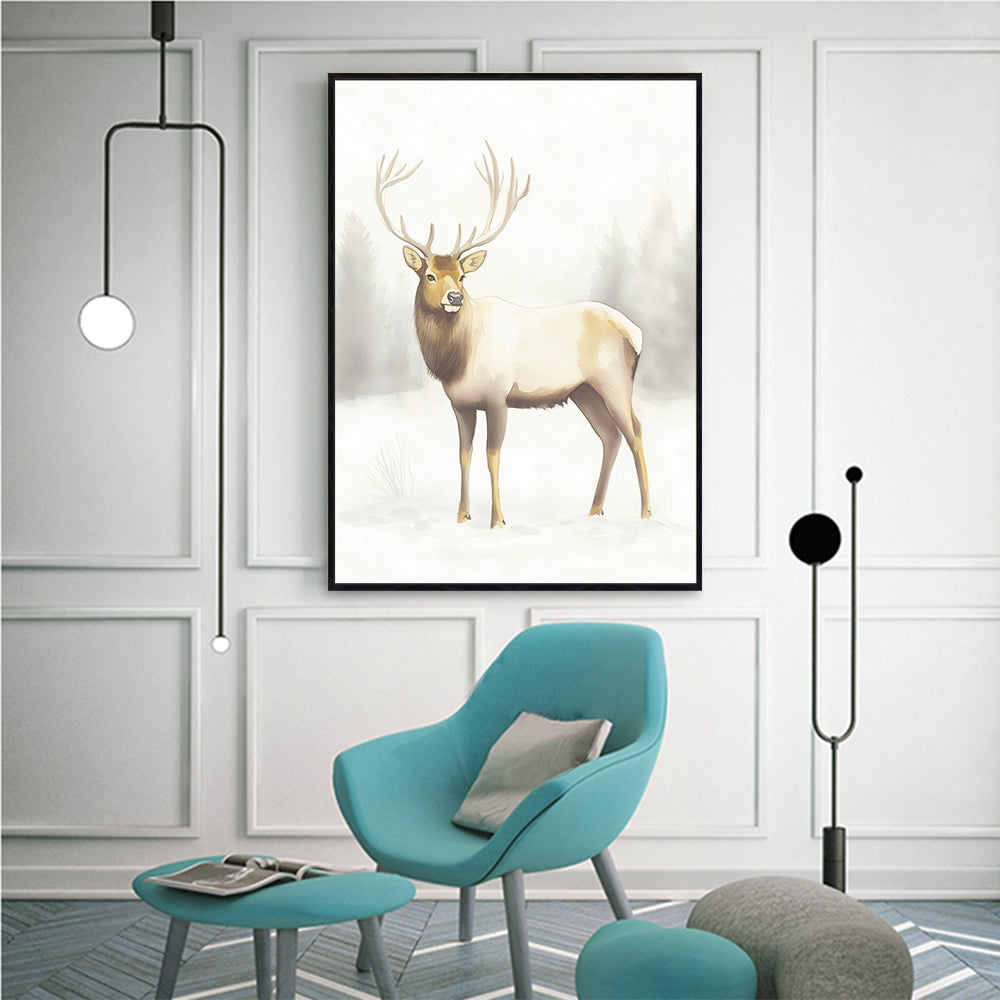 Majestic Stag Canvas Wall Art - Embrace Nature's Serenity