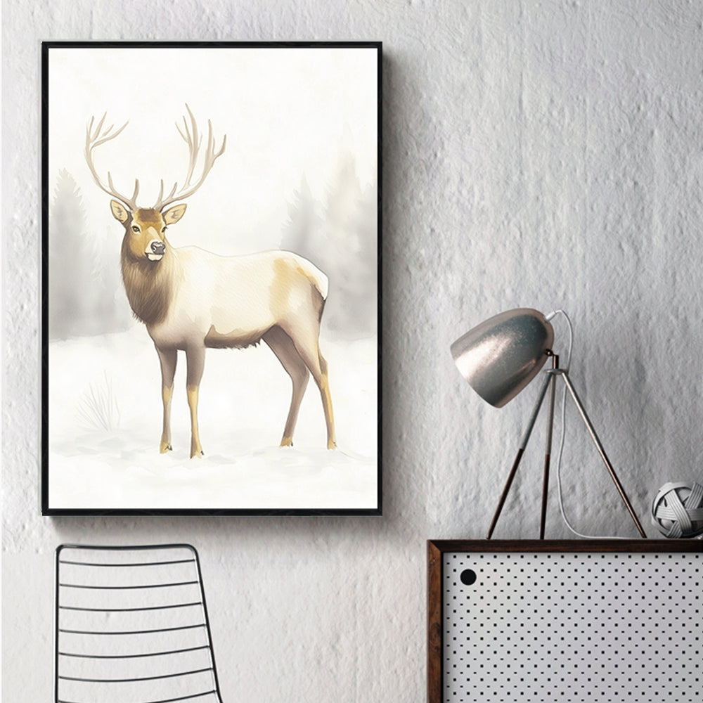 Majestic Stag Canvas Wall Art - Embrace Nature's Serenity