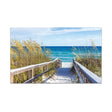 Serene Beach Walkway Canvas Wall Art