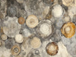 Rustic Circle Of Modern Textured Wall Art - Canvas Wall Art